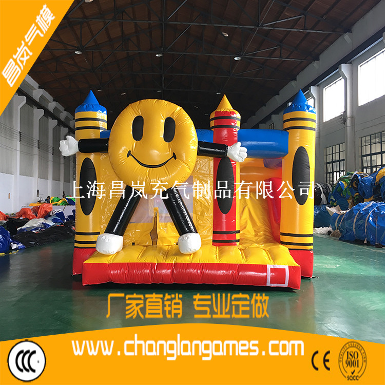 充氣笑臉跳床兒童滑梯蹦蹦床 inflatable bouncer slide combo